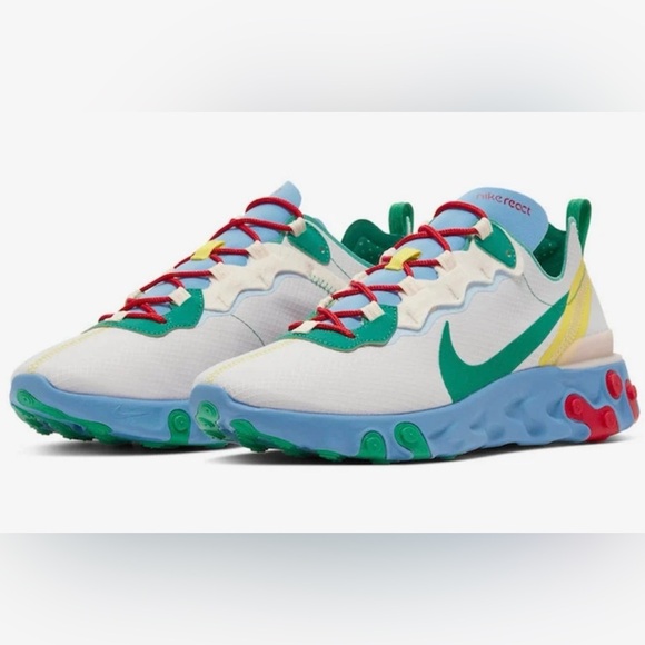 Nike Other - Nike React Element 55-SE sneakers Nintendo Guava Ice Lucid Green Men’s 6.5  5Y